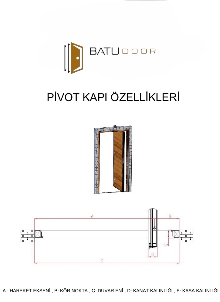 Pivot kapı özelliği